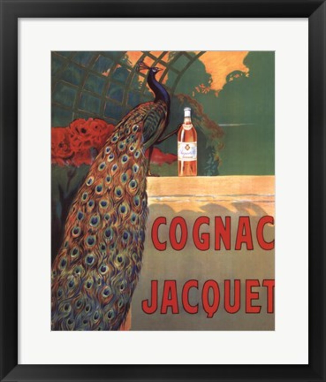 Framed Art Cognac Jacquet by Leonetto Cappiello Wall Decor 18x24 Artwork